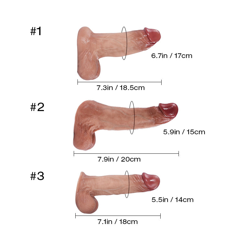 H141-36.4LB Mark PRO Realistic Removable Silicone Dildo for TPE Male Sex Doll丨Tantaly