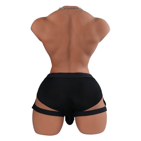 H142-33.7LB-6.7″ Mark Dildo Realistic TPE Male Sex Doll Torso with Big Dick丨Tantaly
