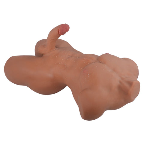 H142-33.7LB-6.7″ Mark Dildo Realistic TPE Male Sex Doll Torso with Big Dick丨Tantaly