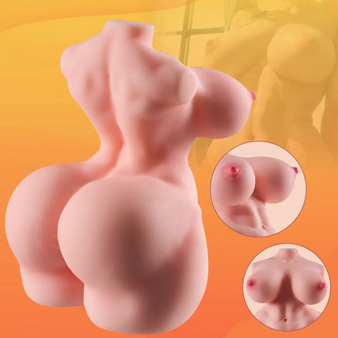 M284-Muscle Fake Pussy  Mini Hentai Sex Doll Torso【IN Stock】 | MRL-2.2 lbs